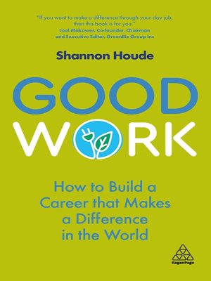 cover image of Good Work